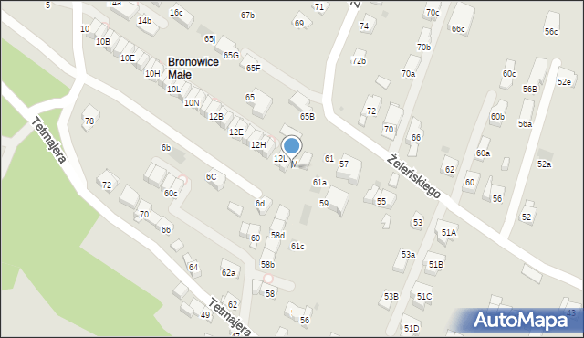 Kraków, Truszkowskiego Stanisława, ks., 12N, mapa Krakowa