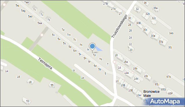 Kraków, Truszkowskiego Stanisława, ks., 7e, mapa Krakowa