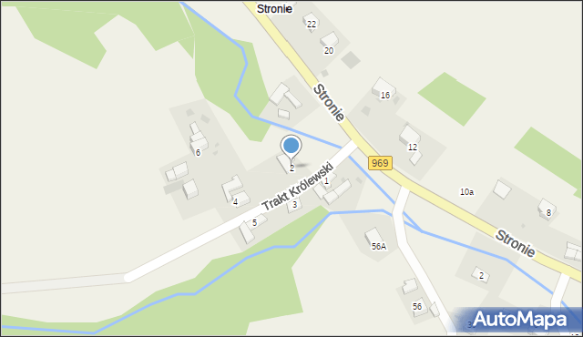 Krośnica, Trakt Królewski, 2, mapa Krośnica