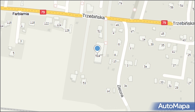 Krzeszowice, Trzebińska, 51a, mapa Krzeszowice