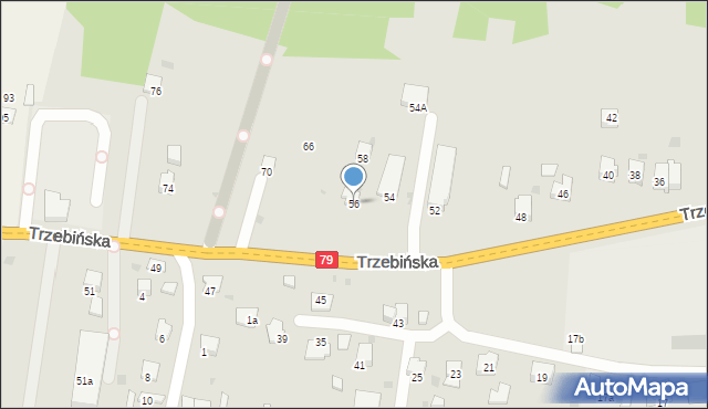 Krzeszowice, Trzebińska, 56, mapa Krzeszowice