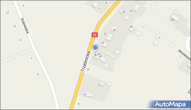 Księginice, Trzebnicka, 16, mapa Księginice