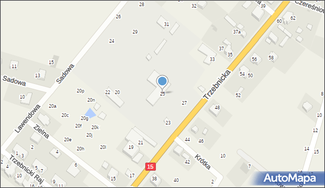 Księginice, Trzebnicka, 25, mapa Księginice