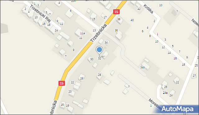 Księginice, Trzebnicka, 32, mapa Księginice