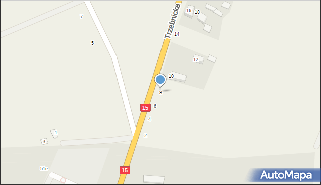 Księginice, Trzebnicka, 8, mapa Księginice