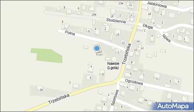 Lgota, Trzebińska, 13, mapa Lgota