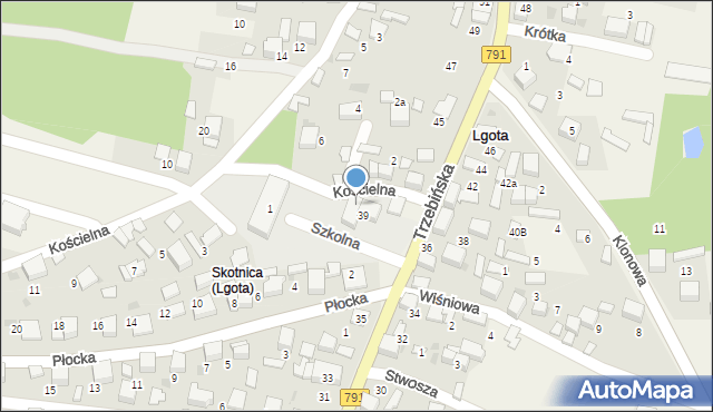 Lgota, Trzebińska, 39, mapa Lgota