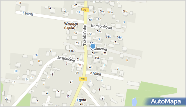 Lgota, Trzebińska, 50, mapa Lgota