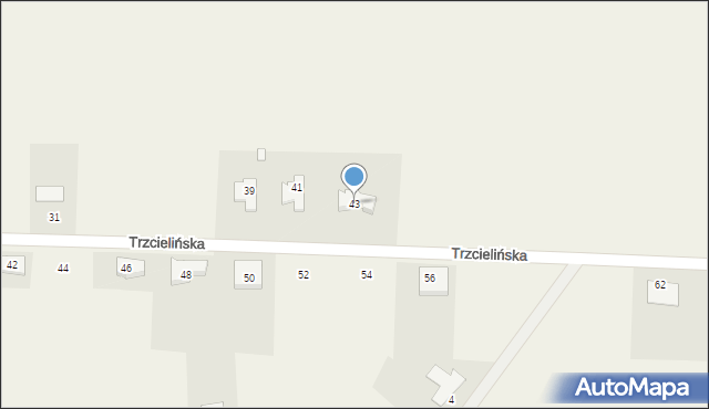 Lisówki, Trzcielińska, 43, mapa Lisówki