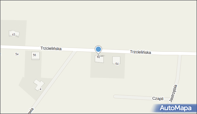 Lisówki, Trzcielińska, 62, mapa Lisówki