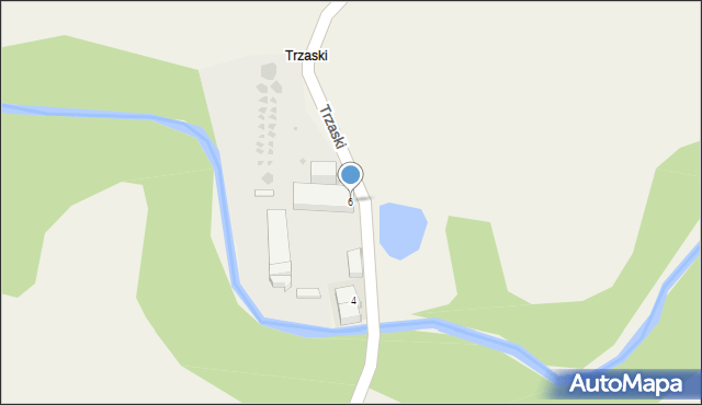 Lubanowo, Trzaski, 6, mapa Lubanowo