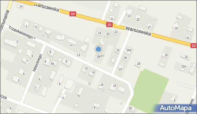 Lubicz Górny, Trzaskalskiego Kazimierza, por., 15, mapa Lubicz Górny