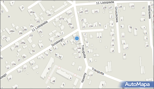 Luboń, Traugutta Romualda, gen., 16, mapa Luboń