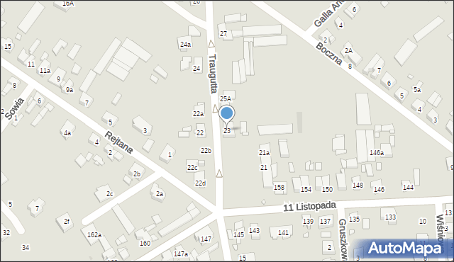 Luboń, Traugutta Romualda, gen., 23, mapa Luboń