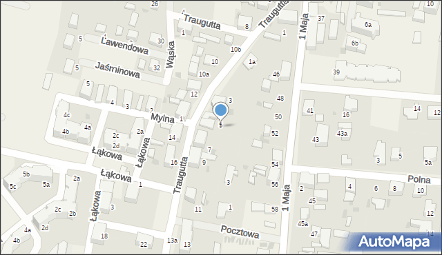 Malczyce, Traugutta Romualda, gen., 5, mapa Malczyce