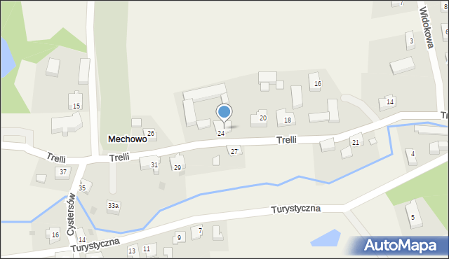 Mechowo, Trelli Zygmunta, ks., 24, mapa Mechowo