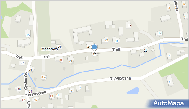 Mechowo, Trelli Zygmunta, ks., 27, mapa Mechowo