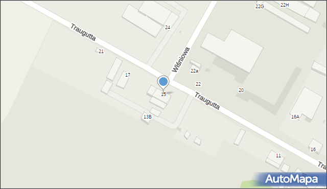 Mielec, Traugutta Romualda, gen., 15, mapa Mielca
