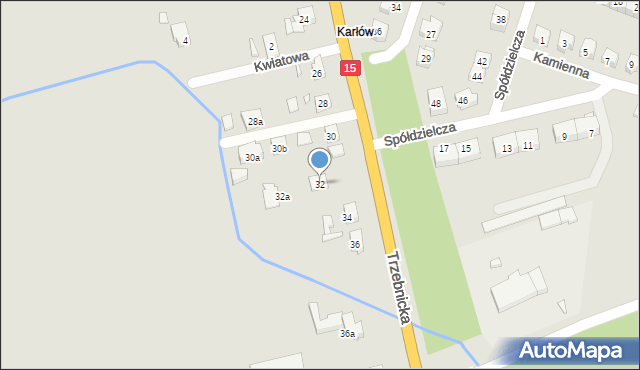 Milicz, Trzebnicka, 32, mapa Milicz