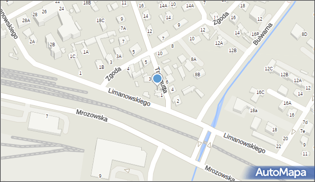 Mińsk Mazowiecki, Traugutta Romualda, gen., 1A, mapa Mińsk Mazowiecki