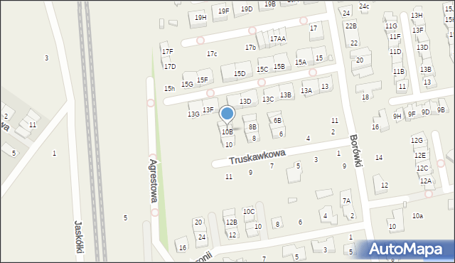 Mysiadło, Truskawkowa, 10B, mapa Mysiadło