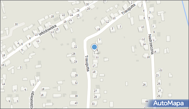 Myszków, Traugutta Romualda, gen., 13, mapa Myszków