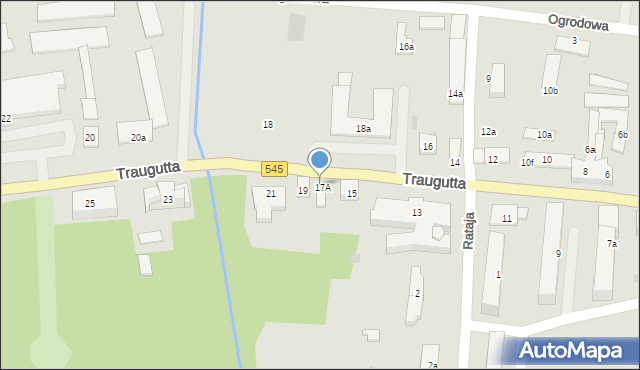 Nidzica, Traugutta Romualda, gen., 17, mapa Nidzica