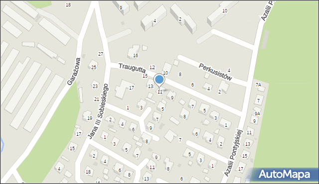 Nowa Sarzyna, Traugutta Romualda, gen., 11, mapa Nowa Sarzyna