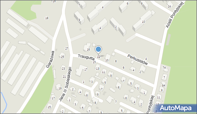 Nowa Sarzyna, Traugutta Romualda, gen., 12, mapa Nowa Sarzyna