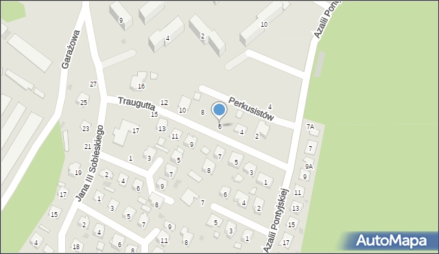 Nowa Sarzyna, Traugutta Romualda, gen., 6, mapa Nowa Sarzyna