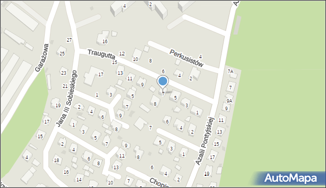 Nowa Sarzyna, Traugutta Romualda, gen., 7, mapa Nowa Sarzyna