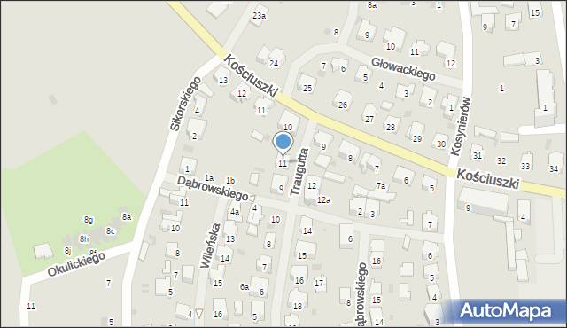 Nowogard, Traugutta Romualda, gen., 11, mapa Nowogard