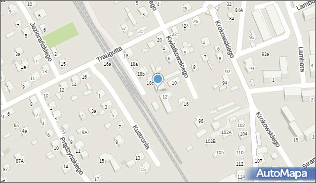 Nowy Sącz, Traugutta Romualda, gen., 18d, mapa Nowego Sącza