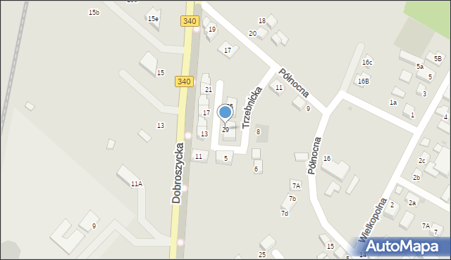 Oleśnica, Trzebnicka, 29, mapa Oleśnica