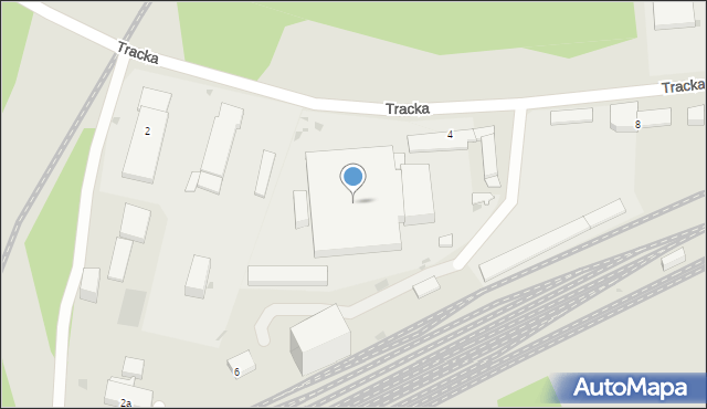 Olsztyn, Tracka, 4, mapa Olsztyna