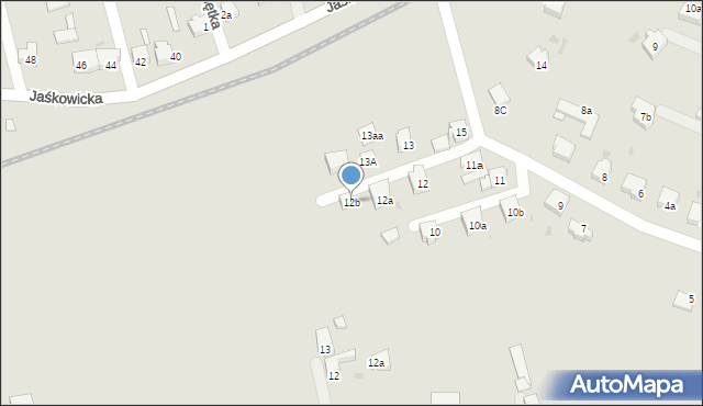 Orzesze, Traugutta Romualda, gen., 12b, mapa Orzesze