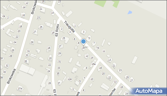 Ostrów Mazowiecka, Traugutta Romualda, gen., 10, mapa Ostrów Mazowiecka