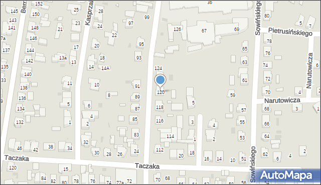 Ostrów Wielkopolski, Traugutta Romualda, gen., 120, mapa Ostrów Wielkopolski