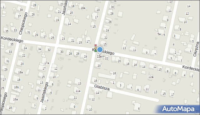 Ostrów Wielkopolski, Traugutta Romualda, gen., 22a, mapa Ostrów Wielkopolski