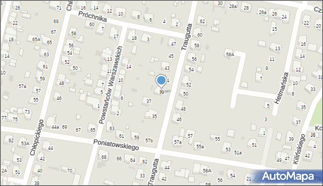 Ostrów Wielkopolski, Traugutta Romualda, gen., 39, mapa Ostrów Wielkopolski