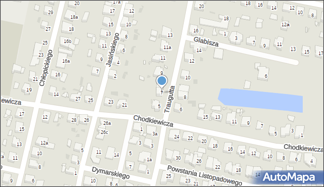 Ostrów Wielkopolski, Traugutta Romualda, gen., 7, mapa Ostrów Wielkopolski