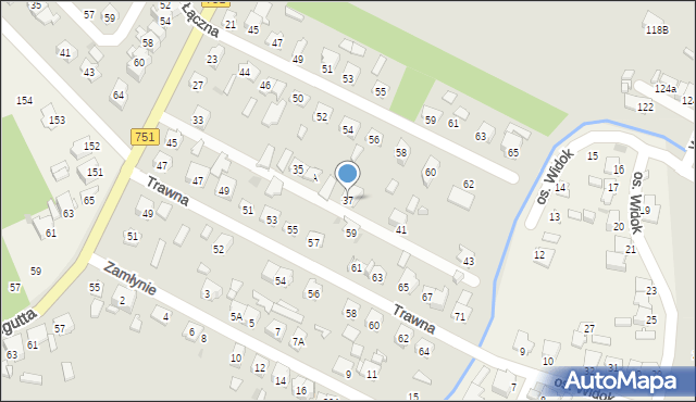 Ostrowiec Świętokrzyski, Traugutta Romualda, gen., 37, mapa Ostrowiec Świętokrzyski