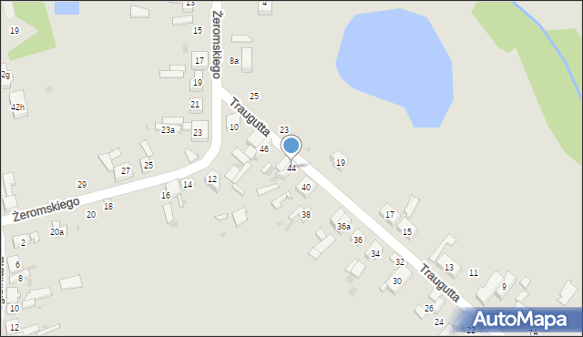 Ozorków, Traugutta Romualda, gen., 44, mapa Ozorków