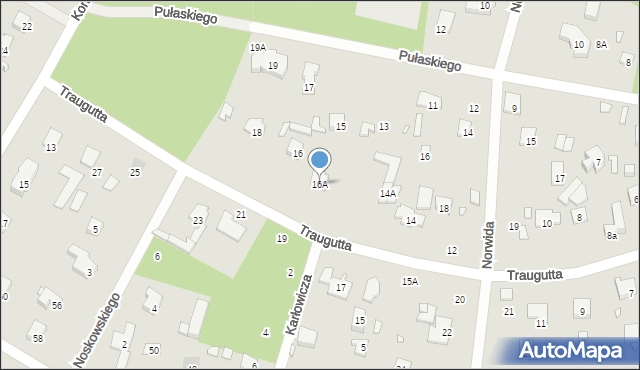 Piaseczno, Traugutta Romualda, gen., 16A, mapa Piaseczno