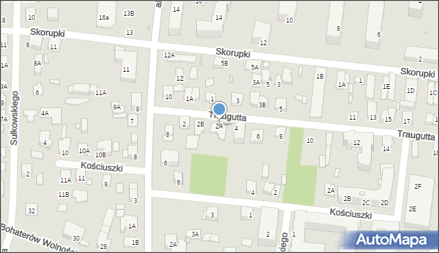 Piastów, Traugutta Romualda, gen., 2A, mapa Piastów