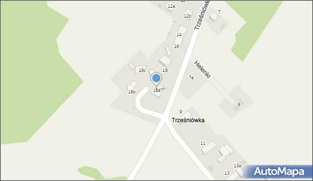Pilchowice, Trześniówka, 18a, mapa Pilchowice