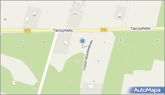 Piotrkowice, Trzech Muszkieterów, 2, mapa Piotrkowice