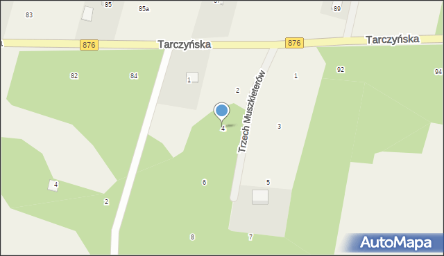 Piotrkowice, Trzech Muszkieterów, 4, mapa Piotrkowice