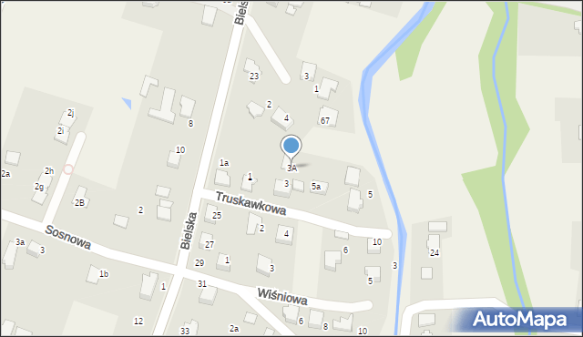 Pisarzowice, Truskawkowa, 3A, mapa Pisarzowice