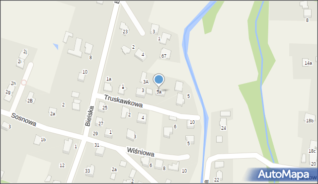 Pisarzowice, Truskawkowa, 5a, mapa Pisarzowice